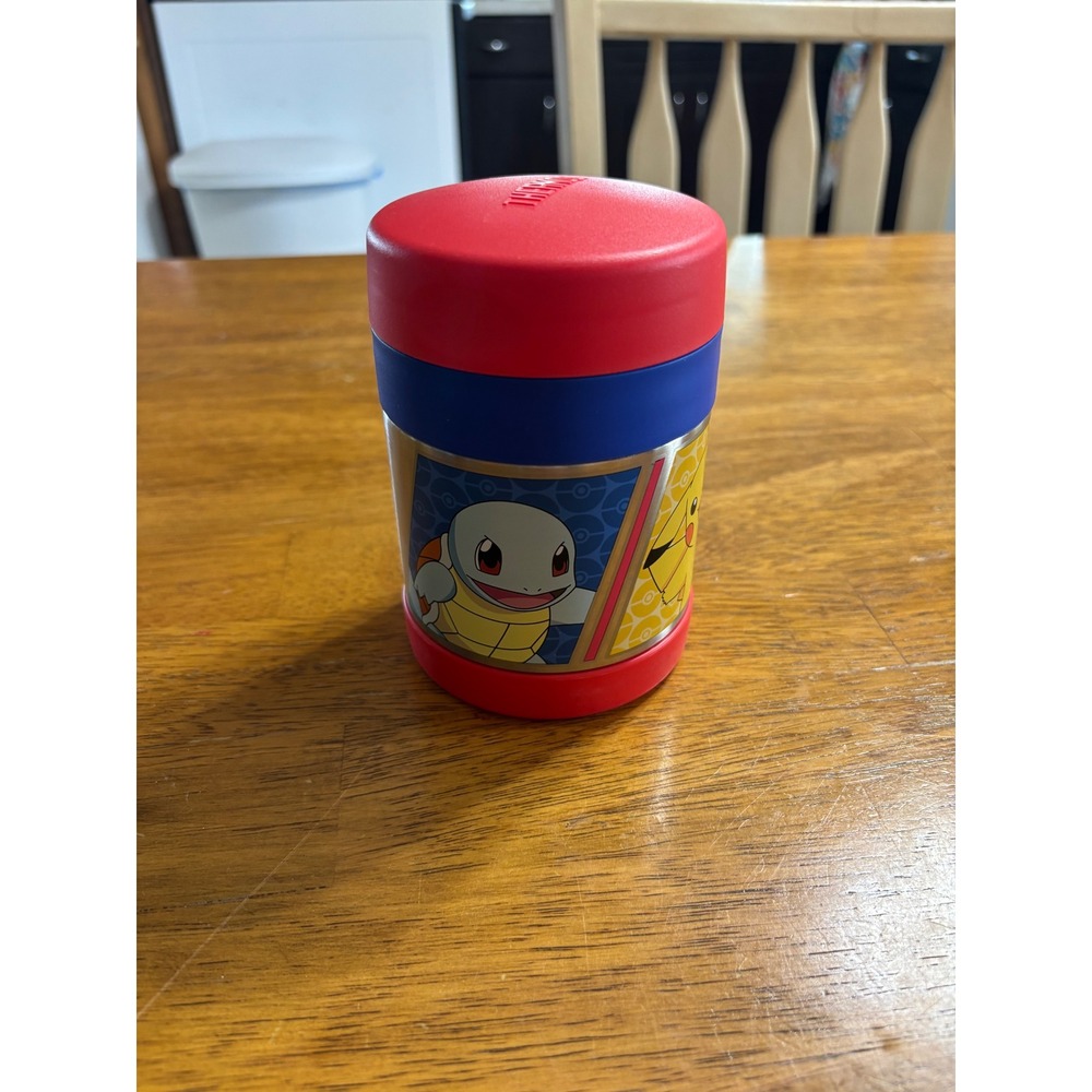 Thermos Pokemon Food Jar Stainless Steel Insulated Pikachu Eevee Squirtle Spoon